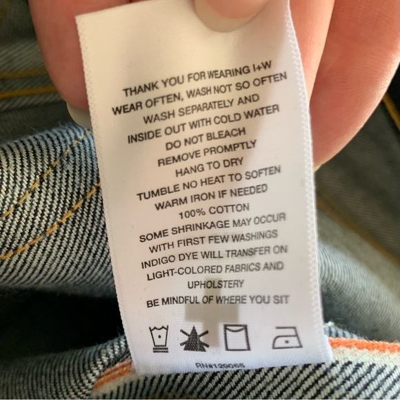 Imogene + Willie Jeans James Rigid Indigo Selvedge Straight Leg Mid Rise Size 26 - Picture 8 of 10